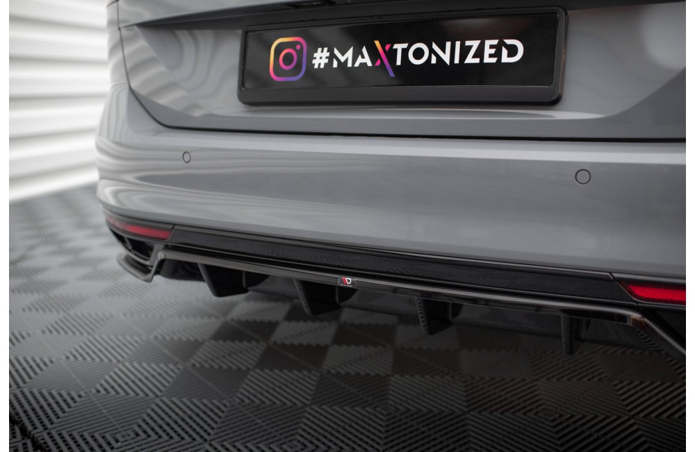 Rear Splitter (with vertical bars) Volkswagen Passat R-Line B8 Facelift