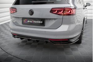 Rear Splitter (with vertical bars) Volkswagen Passat R-Line B8 Facelift