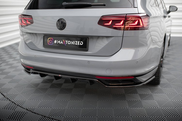 Πίσω Splitter (με κατακόρυφες ράβδους) Volkswagen Passat R-Line B8 Facelift