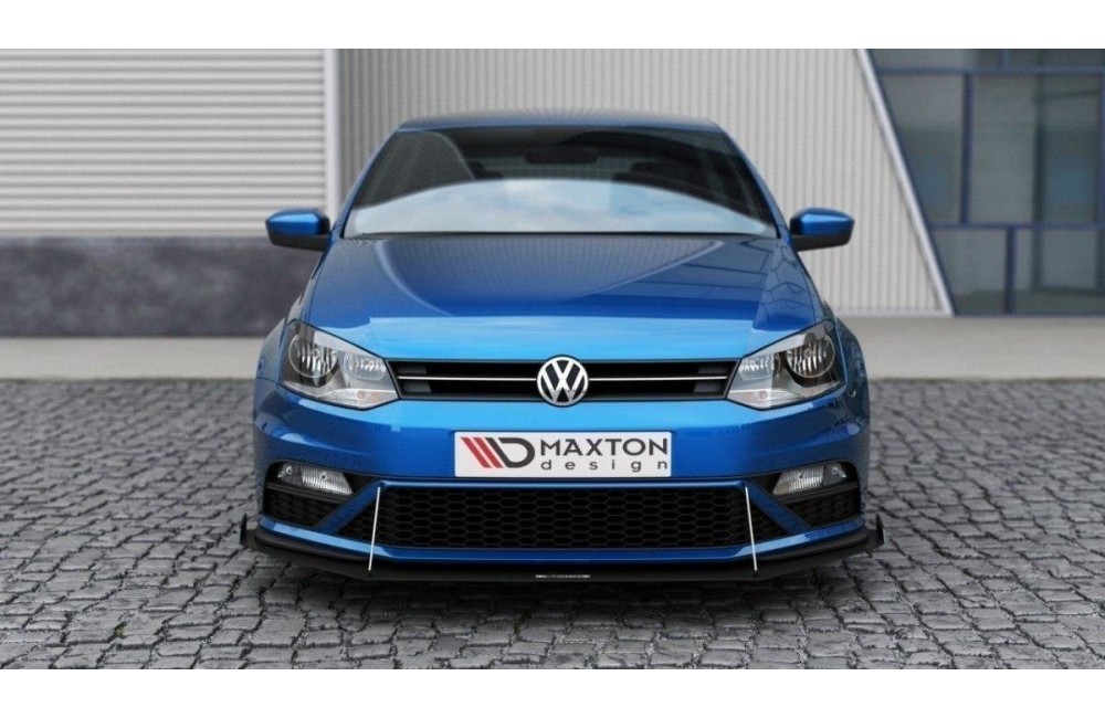 FRONT RACING SPLITTER (with wings) Volkswagen Polo GTI Mk5 Facelift FRONT RACING SPLITTER (with wings) Volkswagen Polo GTI Mk5 Facelift