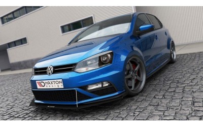 FRONT RACING SPLITTER (with wings) Volkswagen Polo GTI Mk5 Facelift