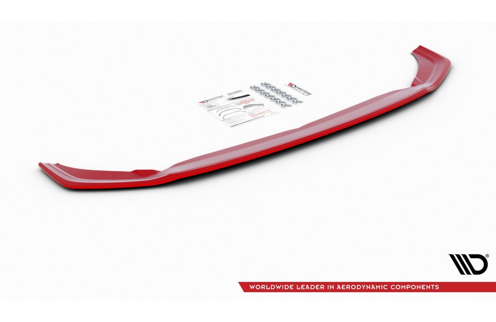 FRONT SPLITTER V.2 Volkswagen Polo GTI / R-line Mk6 - Gloss Black