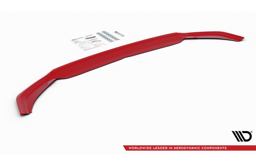 FRONT SPLITTER V.2 Volkswagen Polo GTI / R-line Mk6 - Gloss Black