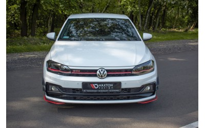 Splittery Przednie Boczne Volkswagen Polo GTI / R-line Mk6 - Gloss Black