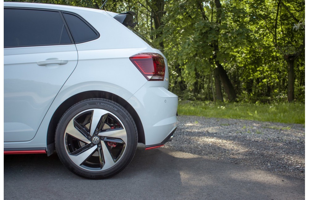 REAR SIDE SPLITTERS Volkswagen Polo GTI Mk6  - Gloss Black