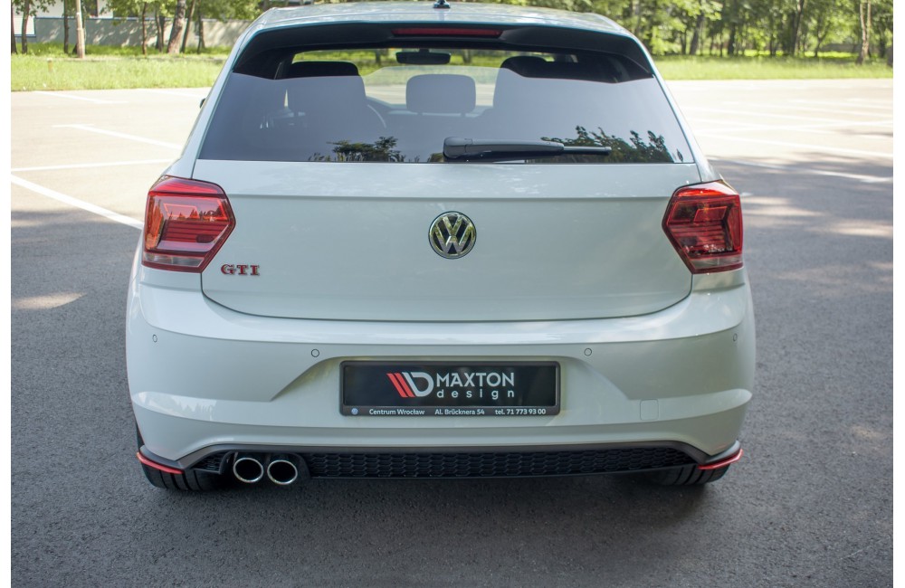 REAR SIDE SPLITTERS Volkswagen Polo GTI Mk6  - Gloss Black