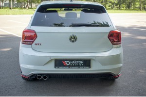 REAR SIDE SPLITTERS Volkswagen Polo GTI Mk6  - Gloss Black