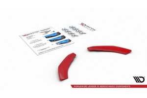 REAR SIDE SPLITTERS Volkswagen Polo GTI Mk6  - Gloss Black