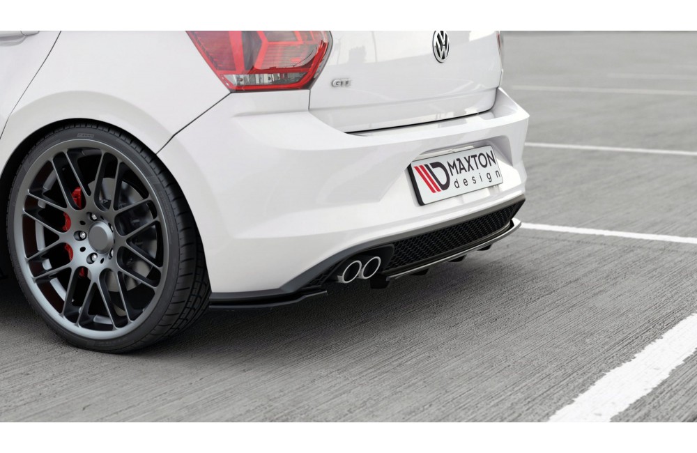 Rear Splitter (with vertical bars) Volkswagen Polo GTI / R-line Mk6