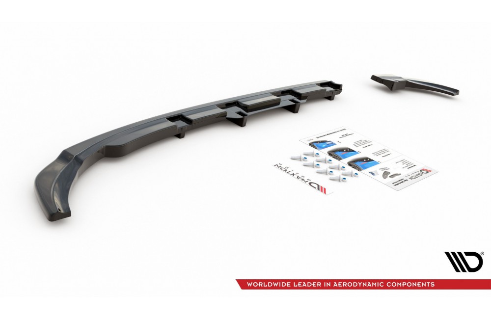 Rear Splitter (with vertical bars) Volkswagen Polo GTI / R-line Mk6