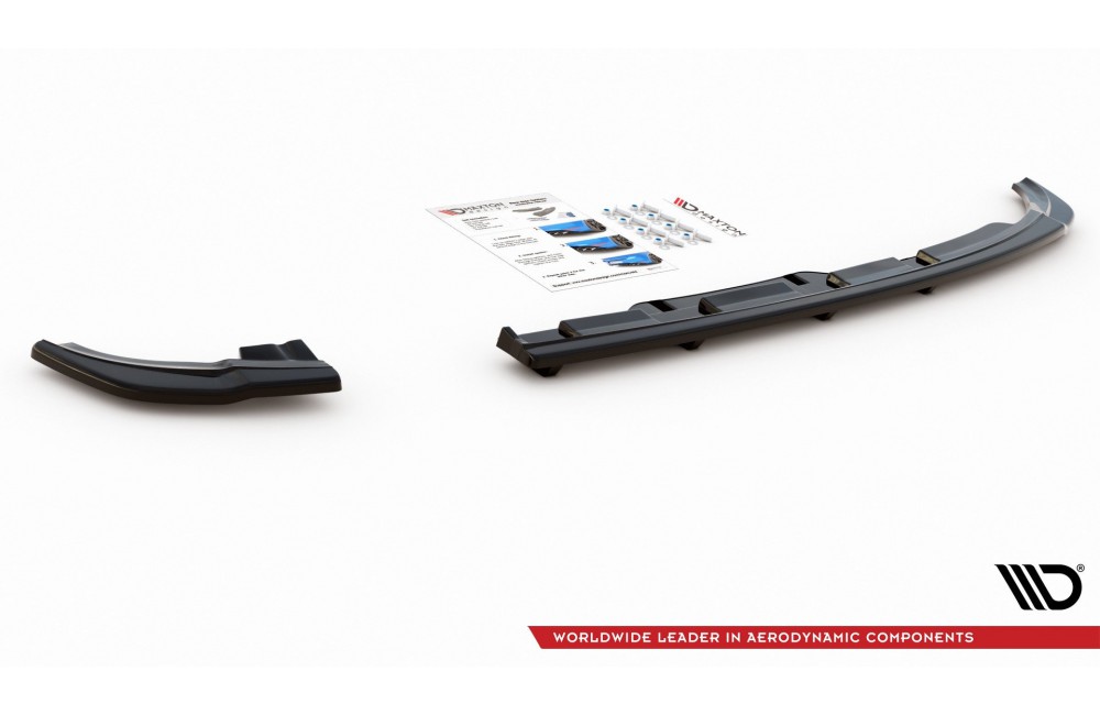 Rear Splitter (with vertical bars) Volkswagen Polo GTI / R-line Mk6