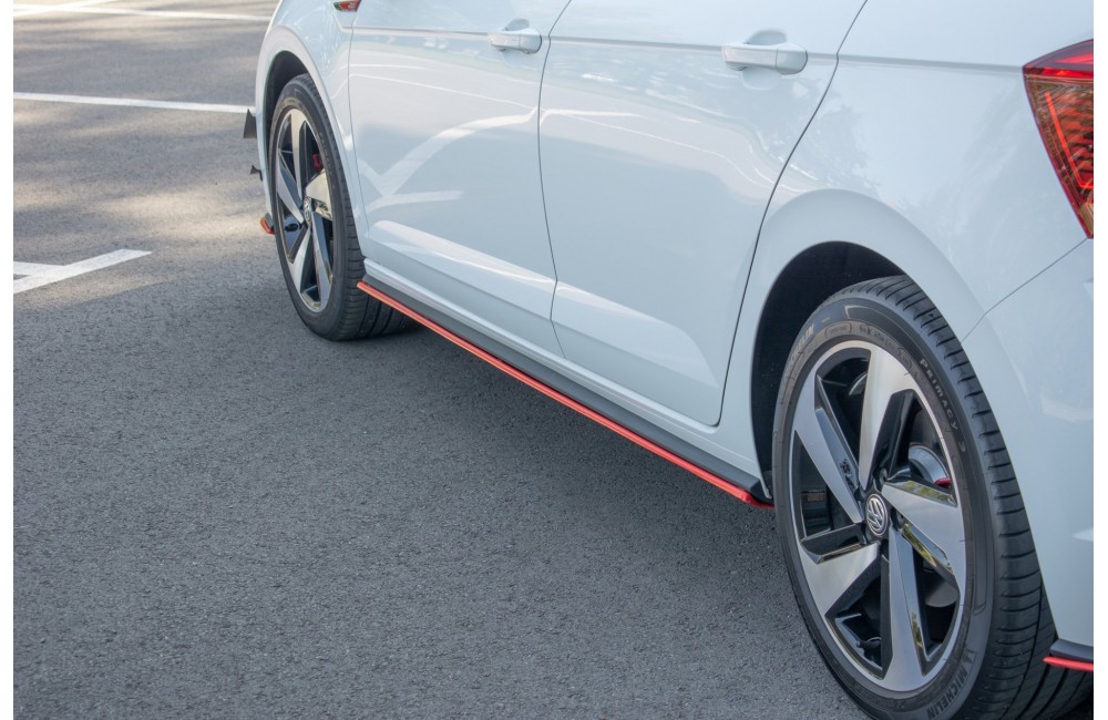 SIDE SKIRTS DIFFUSERS Volkswagen Polo GTI / R-line Mk6 - Gloss Black SIDE SKIRTS DIFFUSERS Volkswagen Polo GTI / R-line Mk6 - Gloss Black