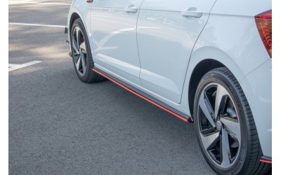 SIDE SKIRTS DIFFUSERS Volkswagen Polo GTI / R-line Mk6 - Gloss Black