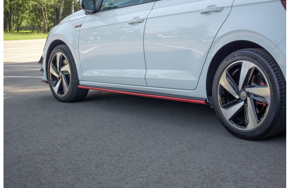 SIDE SKIRTS DIFFUSERS Volkswagen Polo GTI / R-line Mk6 - Gloss Black SIDE SKIRTS DIFFUSERS Volkswagen Polo GTI / R-line Mk6 - Gloss Black