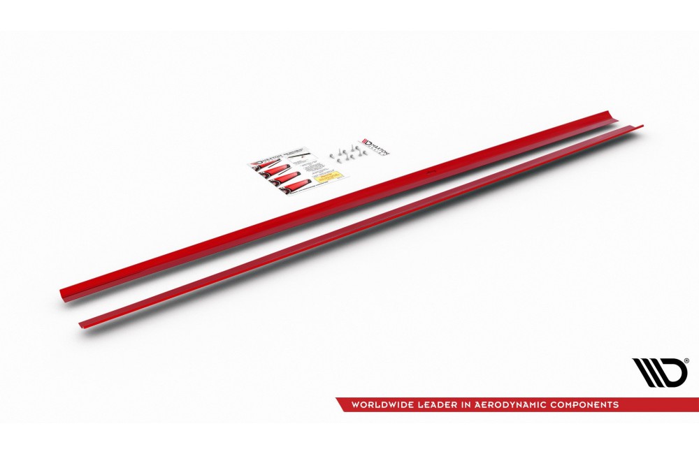 SIDE SKIRTS DIFFUSERS Volkswagen Polo GTI / R-line Mk6 - Gloss Black SIDE SKIRTS DIFFUSERS Volkswagen Polo GTI / R-line Mk6 - Gloss Black