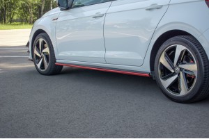 SIDE SKIRTS DIFFUSERS Volkswagen Polo GTI / R-line Mk6 - Gloss Black SIDE SKIRTS DIFFUSERS Volkswagen Polo GTI / R-line Mk6 - Gloss Black