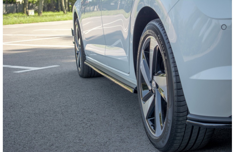 SIDE SKIRTS DIFFUSERS Volkswagen Polo GTI / R-line Mk6 - Gloss Black SIDE SKIRTS DIFFUSERS Volkswagen Polo GTI / R-line Mk6 - Gloss Black