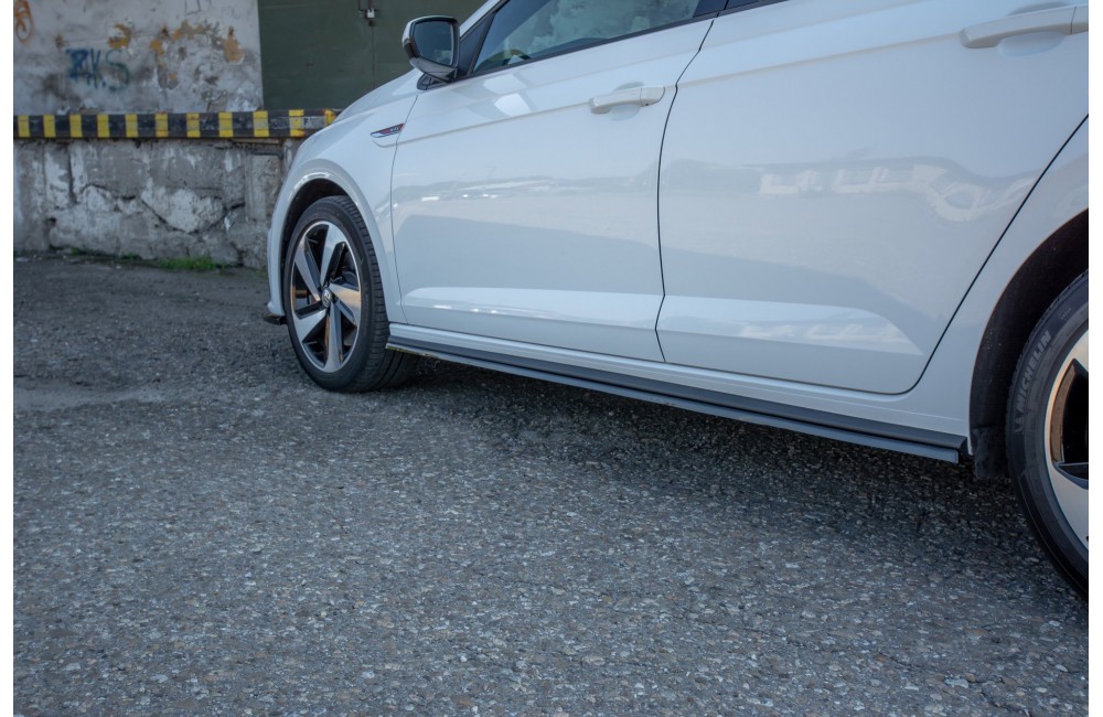 SIDE SKIRTS DIFFUSERS Volkswagen Polo GTI / R-line Mk6 - Gloss Black SIDE SKIRTS DIFFUSERS Volkswagen Polo GTI / R-line Mk6 - Gloss Black