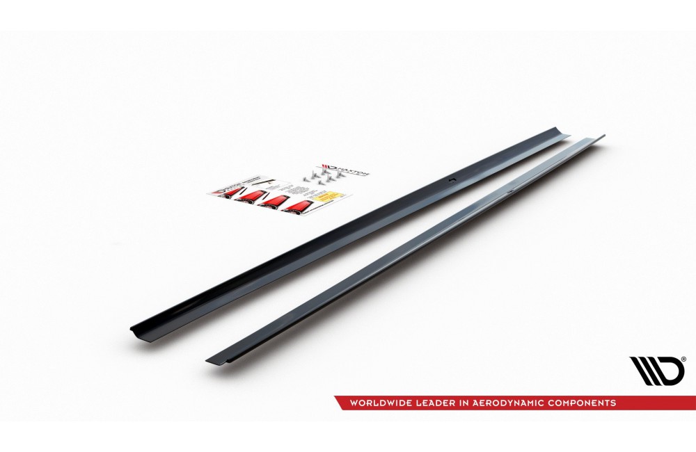 SIDE SKIRTS DIFFUSERS Volkswagen Polo GTI / R-line Mk6 - Gloss Black SIDE SKIRTS DIFFUSERS Volkswagen Polo GTI / R-line Mk6 - Gloss Black