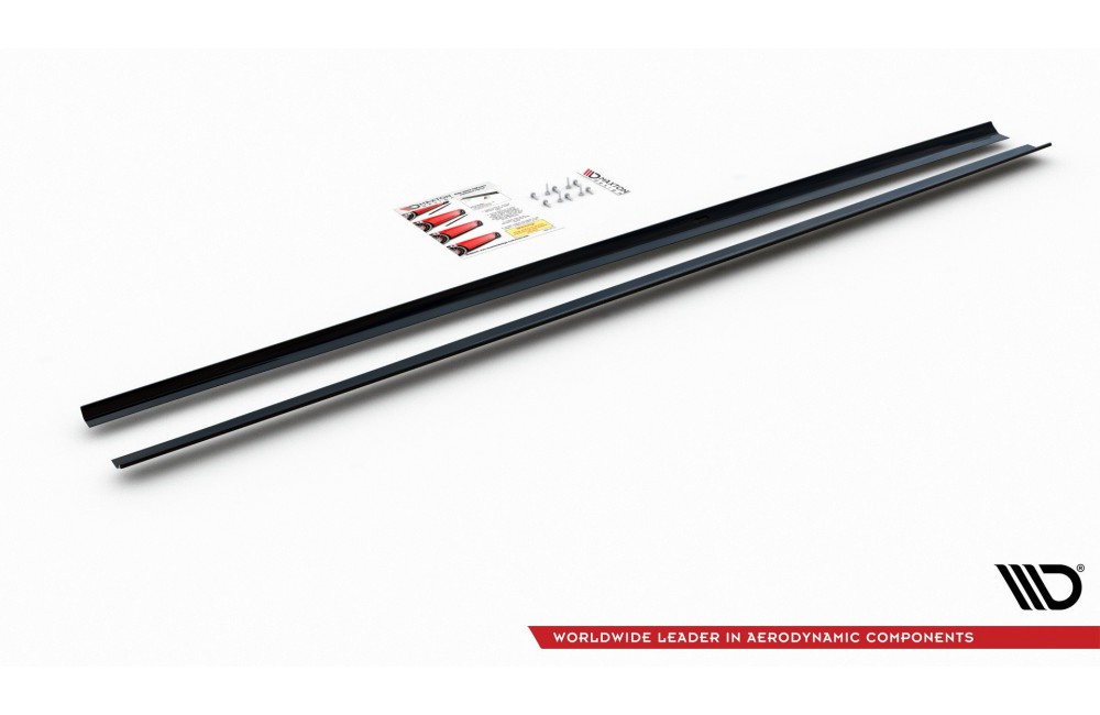 SIDE SKIRTS DIFFUSERS Volkswagen Polo GTI / R-line Mk6 - Gloss Black SIDE SKIRTS DIFFUSERS Volkswagen Polo GTI / R-line Mk6 - Gloss Black