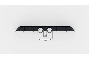 Rear Valance V.2 Volkswagen Scirocco Mk3 (R32 Exhaust)