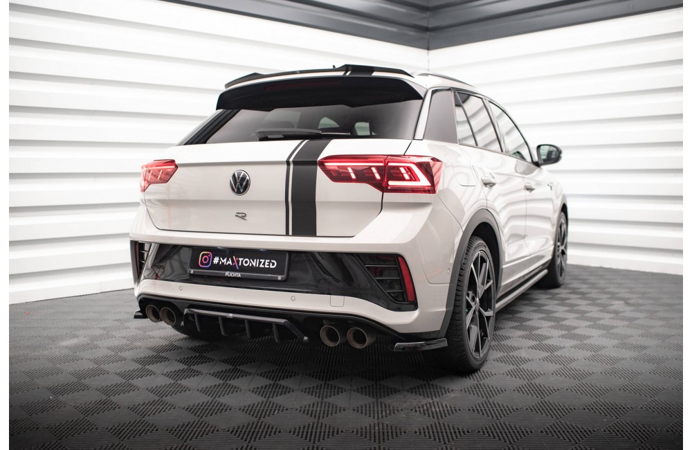 Rear Splitter (with vertical bars) Volkswagen T-Roc R / R-Line Mk1 Facelift