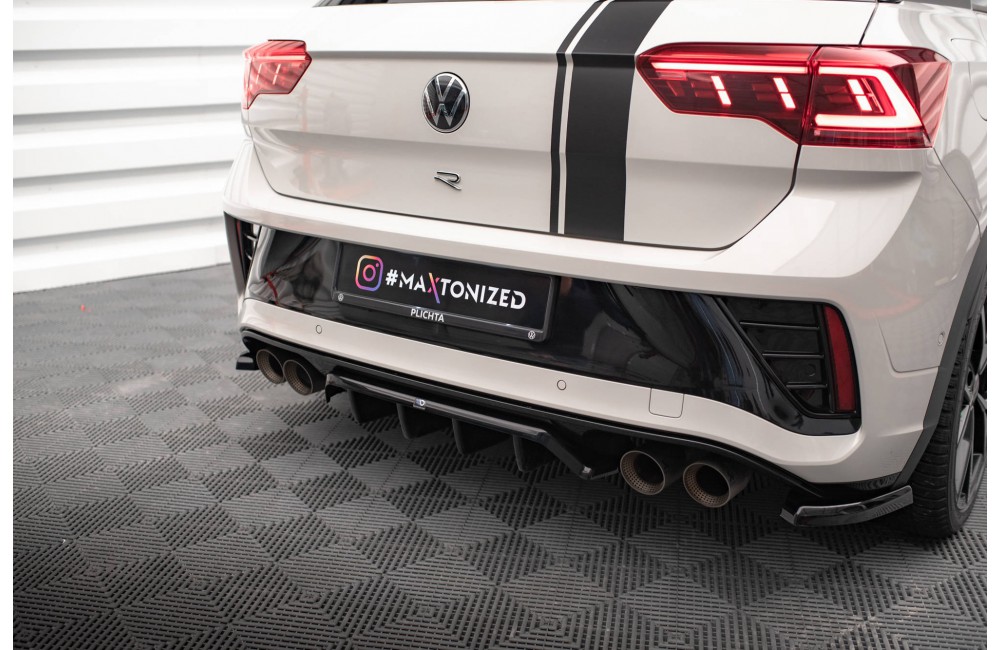 Rear Splitter (with vertical bars) Volkswagen T-Roc R / R-Line Mk1 Facelift