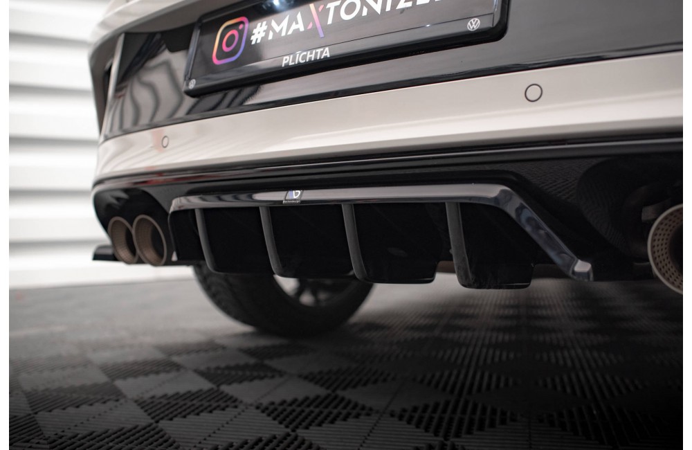 Rear Splitter (with vertical bars) Volkswagen T-Roc R / R-Line Mk1 Facelift
