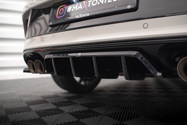 Πίσω Splitter (με κατακόρυφες ράβδους) Volkswagen T-Roc R / R-Line Mk1 Facelift