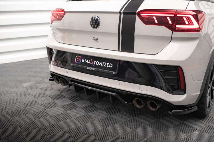 Πίσω Splitter (με κατακόρυφες ράβδους) Volkswagen T-Roc R / R-Line Mk1 Facelift