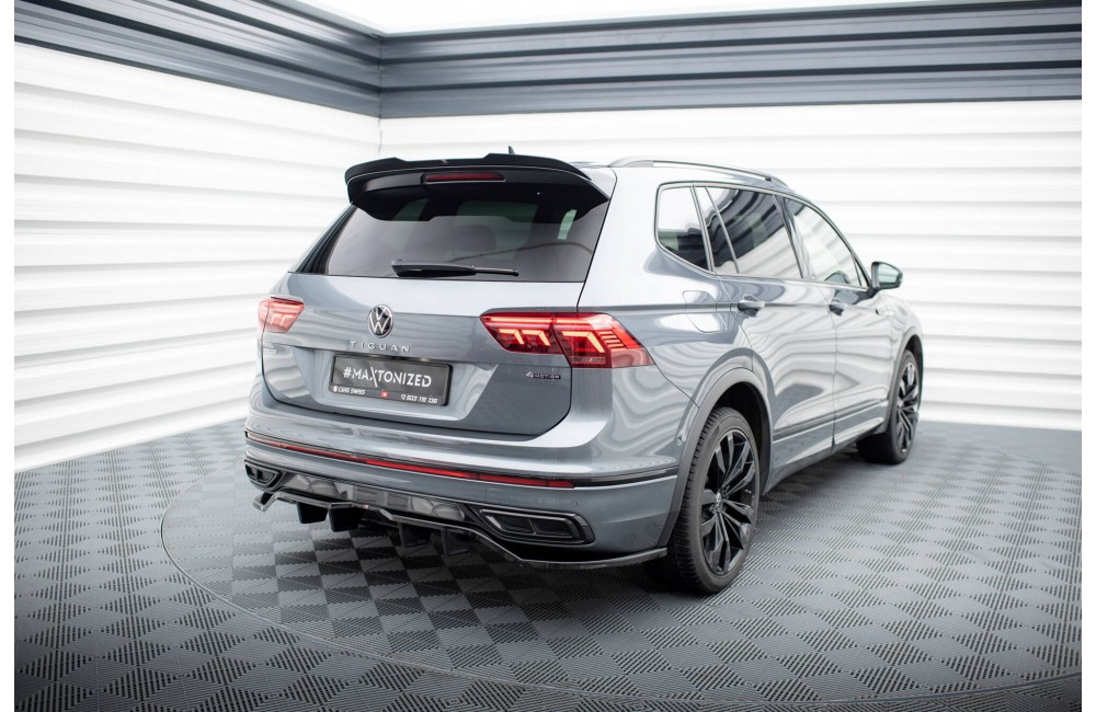 Rear Splitter (with vertical bars) Volkswagen Tiguan Allspace R-Line Mk2 Facelift
