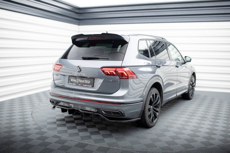 Πίσω Splitter (με κάθετες ράβδους) Volkswagen Tiguan Allspace R-Line Mk2 Facelift