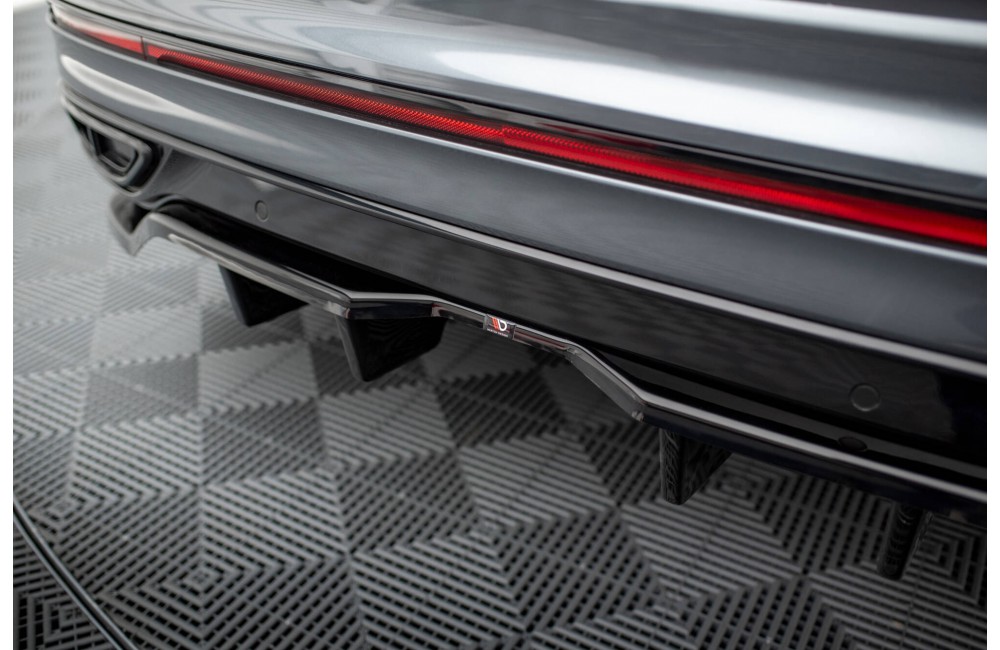 Rear Splitter (with vertical bars) Volkswagen Tiguan Allspace R-Line Mk2 Facelift