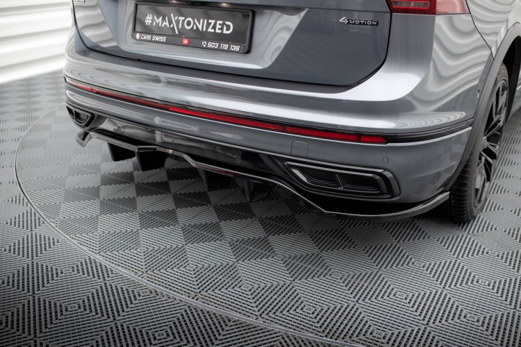 Πίσω Splitter (με κάθετες ράβδους) Volkswagen Tiguan Allspace R-Line Mk2 Facelift