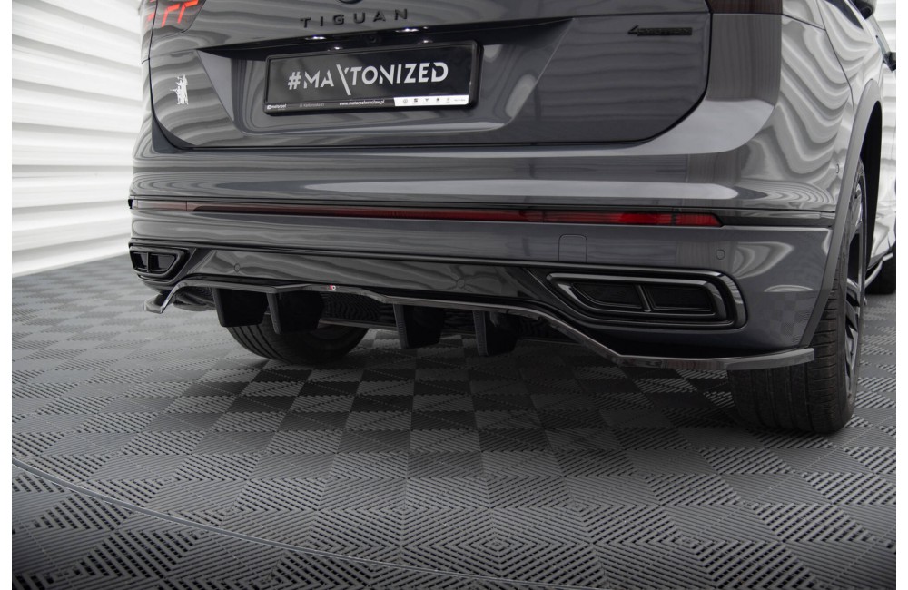Rear Splitter (with vertical bars) Volkswagen Tiguan R-Line Mk2 Facelift