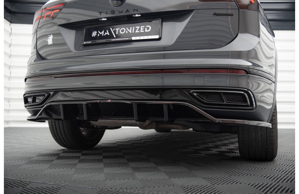Rear Splitter (with vertical bars) Volkswagen Tiguan R-Line Mk2 Facelift