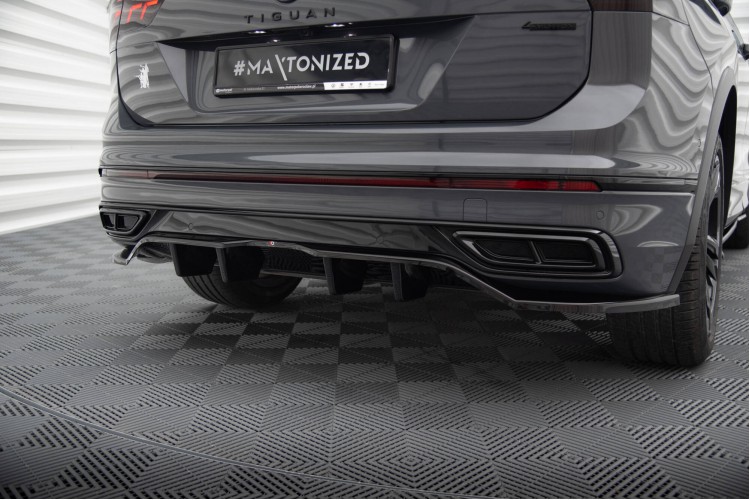 Πίσω splitter (με κάθετους στύλους) Volkswagen Tiguan R-Line Mk2 Facelift