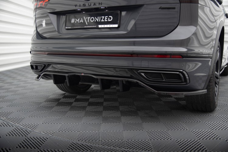 Πίσω splitter (με κάθετους στύλους) Volkswagen Tiguan R-Line Mk2 Facelift