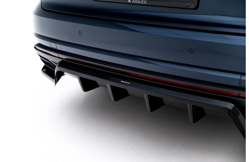 Rear Splitter (with vertical bars) Volkswagen Touareg Elegance Mk3 Facelift