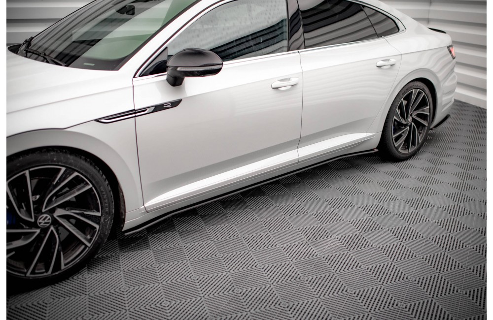 Street Pro Side Skirts Diffusers V.2 Volkswagen Arteon R / R-Line Facelift - Black