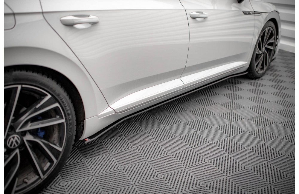Street Pro Side Skirts Diffusers V.2 Volkswagen Arteon R / R-Line Facelift - Black