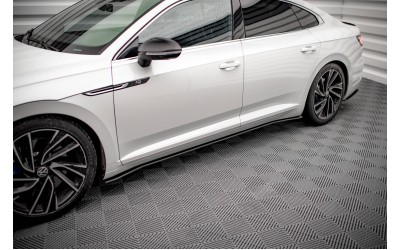 Street Pro Side Skirts Diffusers V.2 Volkswagen Arteon R / R-Line Facelift - Black