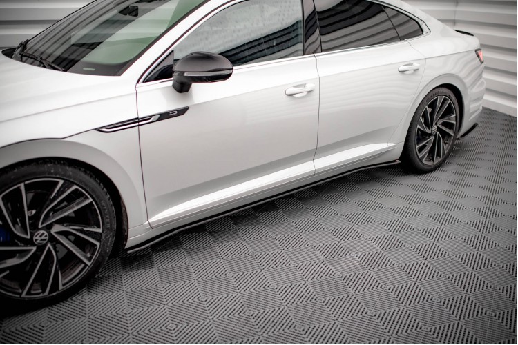 Street Pro Side Skirts Diffusers V.2 Volkswagen Arteon R \/ R-Line Sedan \/ Shooting Brake Mk1 Facelift