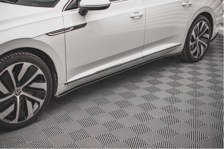Street Pro Side Skirts Diffusers V.1 Volkswagen Arteon R\/ R-Line Sedan \/ Shooting Brake Mk1 Facelift
