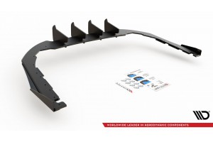 Street Pro Rear Valance + Flaps Volkswagen Arteon R-Line - Black + Gloss Flaps Street Pro Rear Valance + Flaps Volkswagen Arteon R-Line - Black + Gloss Flaps