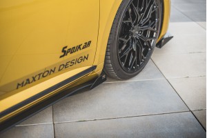 Street Pro Side Skirts Diffusers + Flaps Volkswagen Arteon R-Line - Black + Gloss Flaps Street Pro Side Skirts Diffusers + Flaps Volkswagen Arteon R-Line - Black + Gloss Flaps