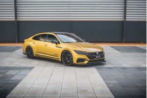 Street Pro Side Skirts Diffusers + Flaps Volkswagen Arteon R-Line - Black + Gloss Flaps Street Pro Side Skirts Diffusers + Flaps Volkswagen Arteon R-Line - Black + Gloss Flaps