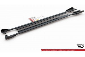 Street Pro Side Skirts Diffusers + Flaps Volkswagen Arteon R-Line - Black + Gloss Flaps Street Pro Side Skirts Diffusers + Flaps Volkswagen Arteon R-Line - Black + Gloss Flaps