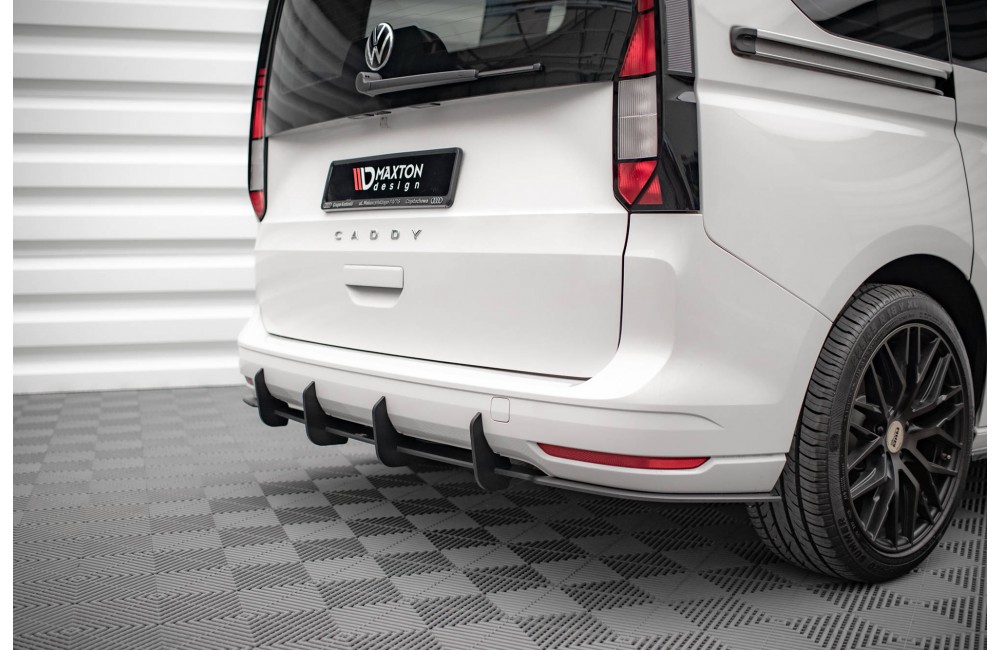 Street Pro Rear Diffuser Volkswagen Caddy Mk5 - Black