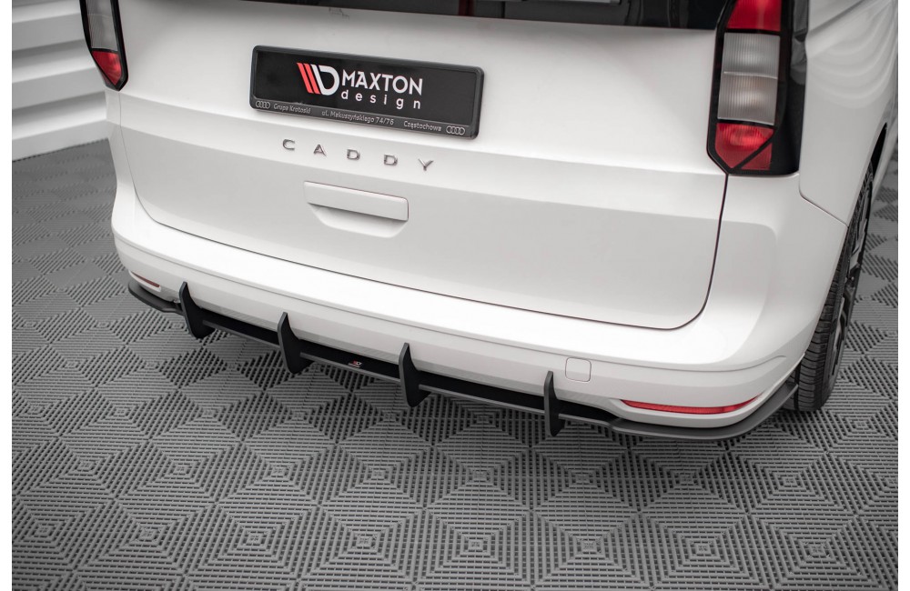 Street Pro Rear Diffuser Volkswagen Caddy Mk5 - Black